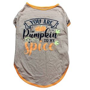“You Are The Pumpkin To My Spice” Dog Shirt -Size XL